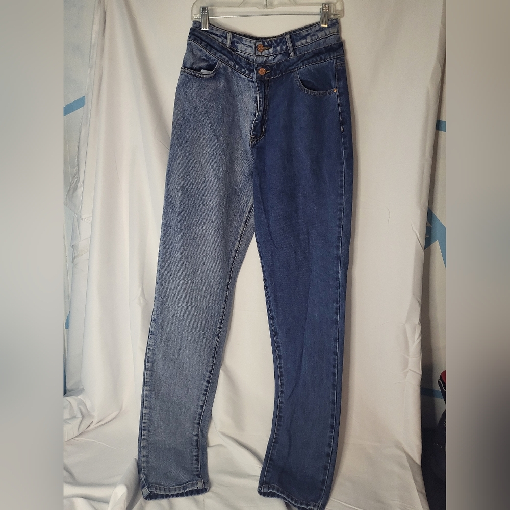 Missguided colorblock jeans
